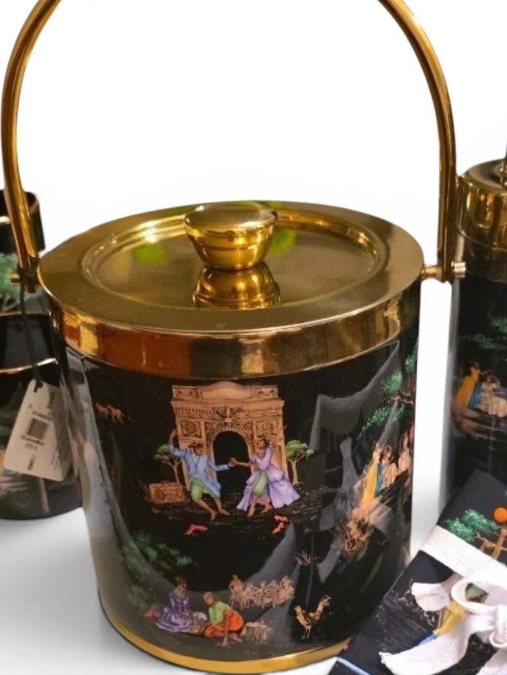 Williams Sonoma x Sheila Bridges | Harlem Toile Ice Bucket | RARE RETIRED | NWT